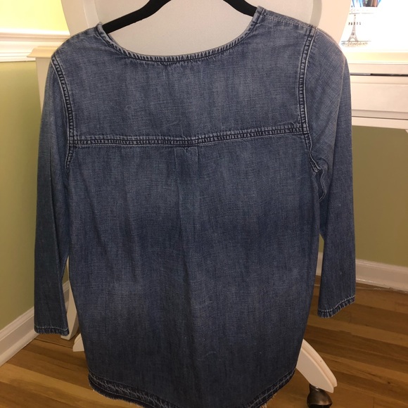 Chambray shirt with distressed hem by Madewell - Picture 2 of 2
